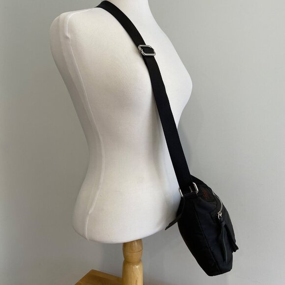 Napapijri Black Crossbody Bag With Sequined Front Pocket & Adjustable Strap - Picture 3 of 13